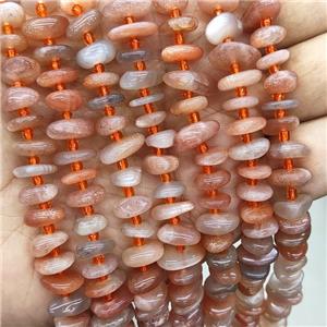 Natural Pink Sunstone Spacer Beads Freeform Chips, approx 9-12mm [GB19930]
