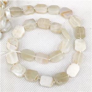Natural White Moonstone Rectangle Beads, approx 10-15mm [GB19945]