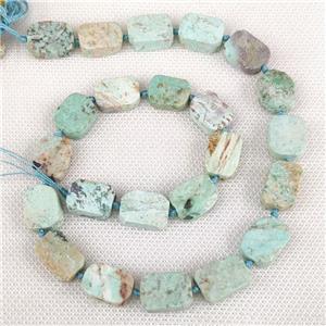 Natural Turquoise Rectangle Beads Green, approx 10-15mm [GB19976]