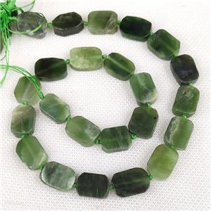 Green African Chrysoprase Rectangle Beads, approx 10-15mm [GB19982]