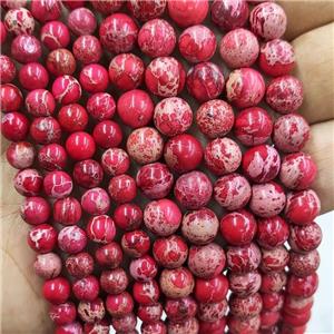Red Imperial Jasper Round Beads Smooth, approx 8mm dia [GB20039-8MM]