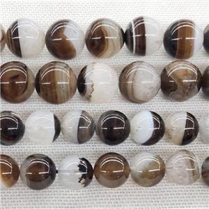 Agate Druzy Beads Coffee Smooth Round, approx 14mm dia [GB20150-14MM]