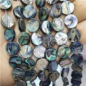 Abalone Shell Circle Beads Multicolor, approx 14mm [GB20166-14MM]