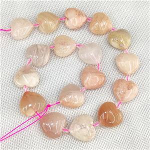 Natural Pink Aventurine Heart Beads, approx 20mm [GB20241]