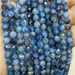 Natural Kyanite Beads Faceted Round Blue, approx 6mm [GB20317]