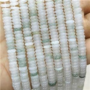 Chinese Tianshan Jadeite Heishi Beads, approx 6mm [GB20442]
