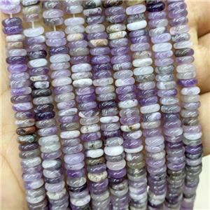 Natural Purple Amethyst Heishi Spacer Beads, approx 6mm [GB20447]
