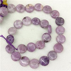 Natural Lilac Jasper Beads Coin, approx 15mm [GB20543]