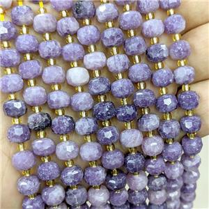 Natural Lilac Jasper Beads Faceted Rondelle, approx 6-8mm [GB20657]