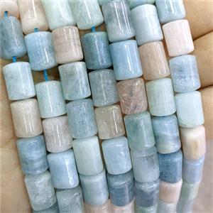 Natural Morganite Beads Triangle Column Tube Mixed Color, approx 10-14mm [GB20694]