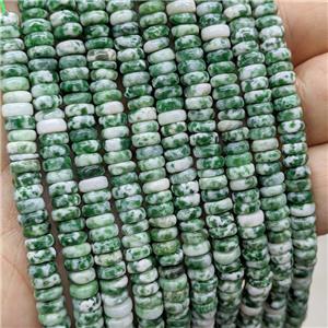 Green Dalmatian Jasper Heishi Beads, approx 6mm [GB20772]