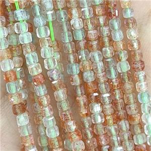 Natural Arusha Quartz Sunstone Beads Faceted Cube, approx 2.5mm [GB20791-2.5MM]