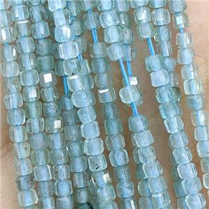 Natural Apatite Beads Blue Faceted Cube, approx 2.5mm [GB20828-2.5MM]