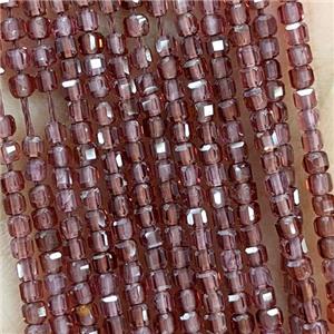 Natural Garnet Beads Faceted Cube, approx 2mm [GB20849-2MM]
