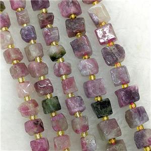 Natural Pink Tourmaline Beads Cube, approx 5-6mm [GB20902-5MM]