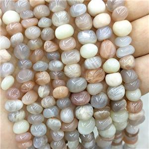 Natural Moonstone Chips Beads Freeform Multicolor, approx 6-9mm [GB20907-S]