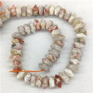 Natural Sunstone Spacer Beads Faceted Square, approx 12mm [GB21012]