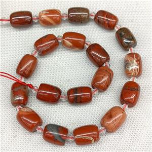 Natural Red Jasper Barrel Beads Smooth, approx 12-16mm [GB21029]