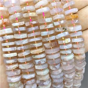 Natual Sakura Cherry Agate Heishi Spacer Beads, approx 12-13mm [GB21053]