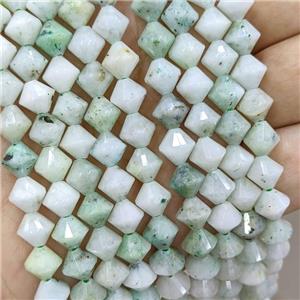 Natural Kiwi Chrysocolla Beads Bicone Green, approx 8mm [GB21064]