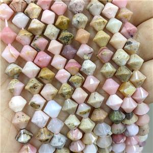 Natural Pink Opal Bicone Beads, approx 8mm [GB21077]