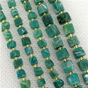 Natural Green Russian Amazonite Beads Cube, approx 4-6mm [GB21106-5MM]