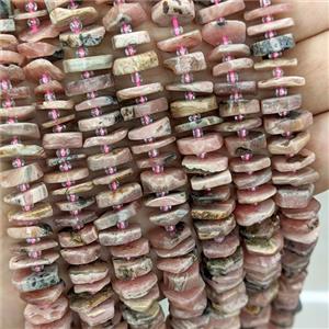 Natural Rhodochrosite Heishi Spacer Beads Pink, approx 9-12mm [GB21115]