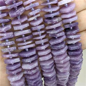 Natural Chinese Lepidolite Heishi Beads Purple, approx 13-15mm [GB21123]