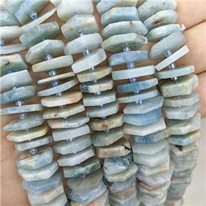 Natural Aquamarine Heishi Spacer Beads Blue, approx 15-18mm [GB21126]