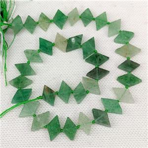 Natural Green Strawberry Quartz Beads Rhombus, approx 10-18mm [GB21128]