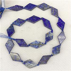 Natural Blue Lapis Lazuli Rhombus Beads, approx 10-18mm [GB21154]