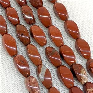 Natural Red Jasper Twist Beads, approx 8-16mm [GB21209]