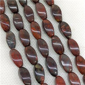 Natural Poppy Jasper Twist Beads, approx 8-16mm [GB21211]