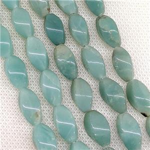 Natural Blue Chinese Amazonite Twist Beads, approx 8-16mm [GB21221]