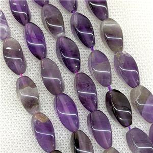 Natural Purple Amethyst Beads Twist, approx 8-16mm [GB21228]