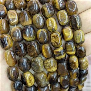 Natural Tiger Eye Stone Nugget Beads Freeform, approx 10-13mm [GB21300]