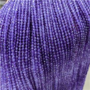 Natural Amethyst Beads Tiny Purple Faceted Round, approx 3mm [GB21332]