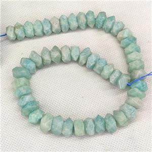 Natural Amazonite Beads Green Faceted Square, approx 12mm [GB21346]