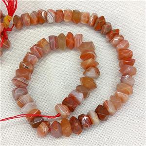 Natural Red Botswana Agate Beads Faceted Square, approx 12mm [GB21348]