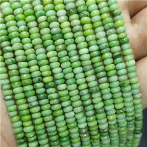 Natural Marble Beads Pave Gold Foil Smooth Rondelle Olive Dye , approx 4mm [GB21364]