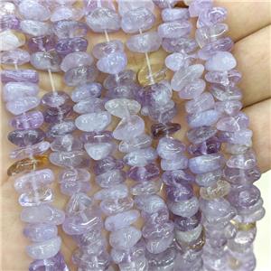 Natural Ametrine Chips Beads Freeform Purple, approx 7-11mm [GB21409]