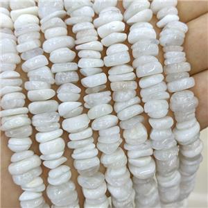 Natural White Moonstone Chips Beads Freeform, approx 7-11mm [GB21413]