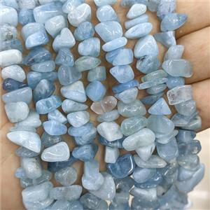 Natural Blue Aquamarine Chips Beads Freeform, approx 7-11mm [GB21454]