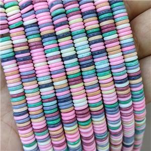 Oxidative Agate Heishi Beads Mixed Color, approx 6mm [GB21461]