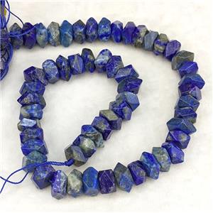 Natural Blue Lapis Lazuli Beads Faceted Square, approx 12mm [GB21581]