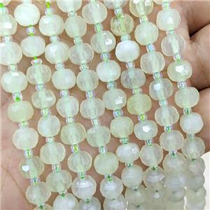 Natural Mountain Jade Beads Faceted Rondelle, approx 6-8mm [GB21958]