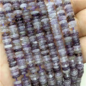 Natural Dogtooth Amethyst Heishi Beads Purple, approx 6mm [GB22030]