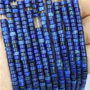 Natural Lapis Lazuli Heishi Beads Blue Dye, approx 4mm [GB22054]
