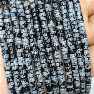 Natural Snowflake Jasper Heishi Beads, approx 4mm [GB22070]
