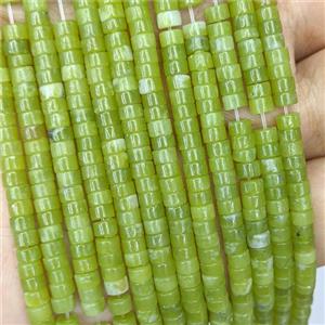 Natural Chinese Taiwan Jadeite Heishi Beads Green, approx 4mm [GB22076]